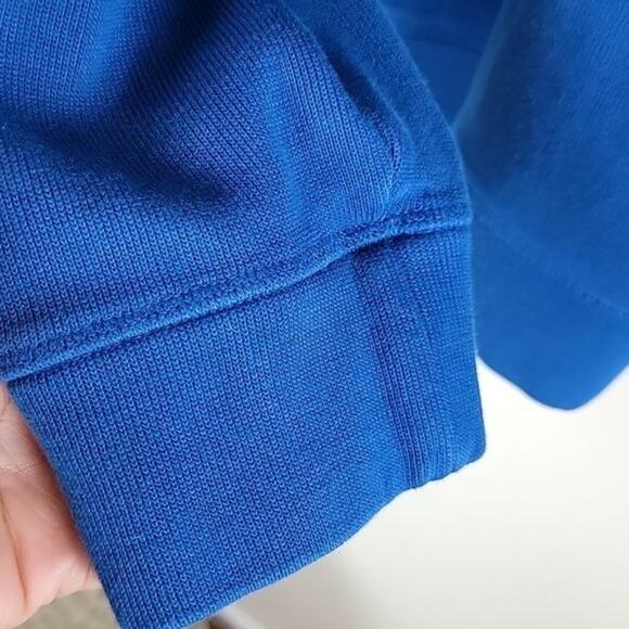 Lands End Collared Pullover Sweater Mens Blue size XXL FHLB NY Logo - Picture 8 of 10